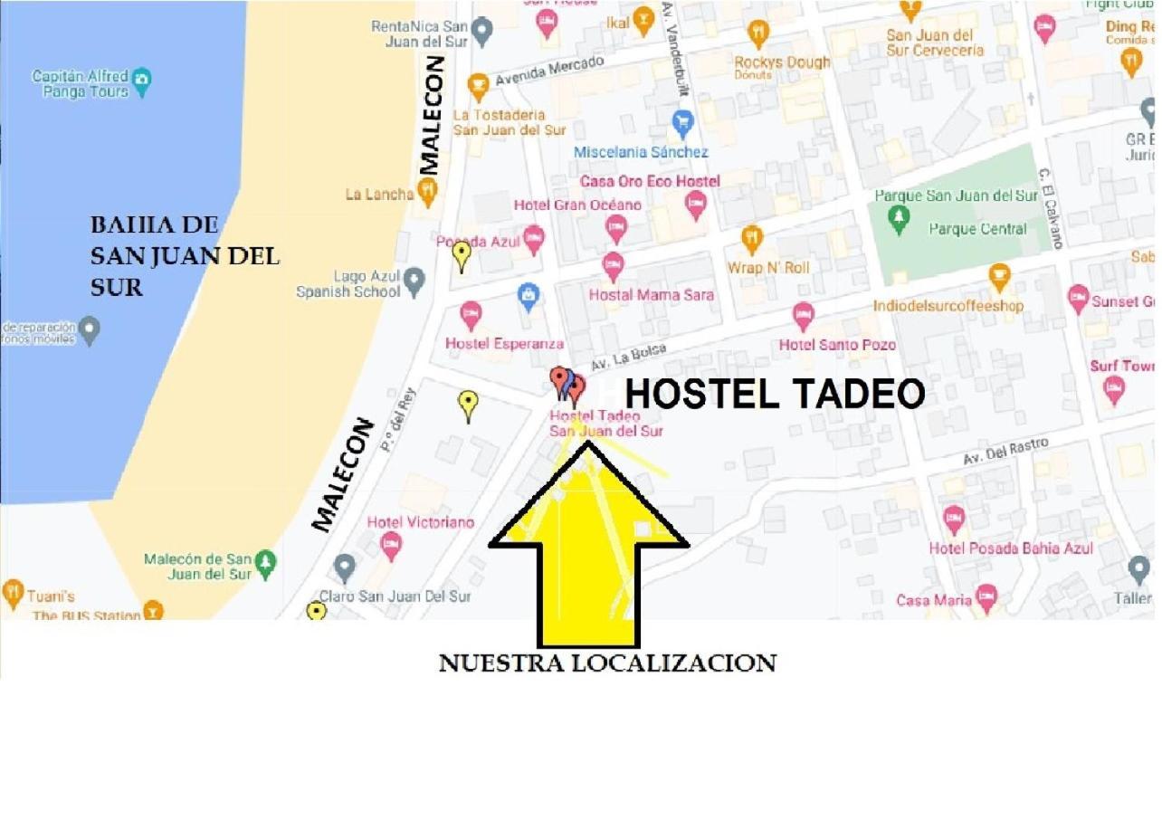 Hostel Tadeo San Juan Del Sur Esterno foto